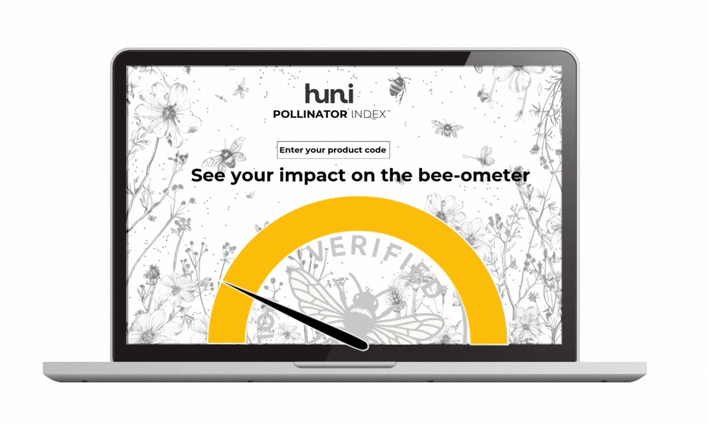 huni Pollinator Index bee-o-meter