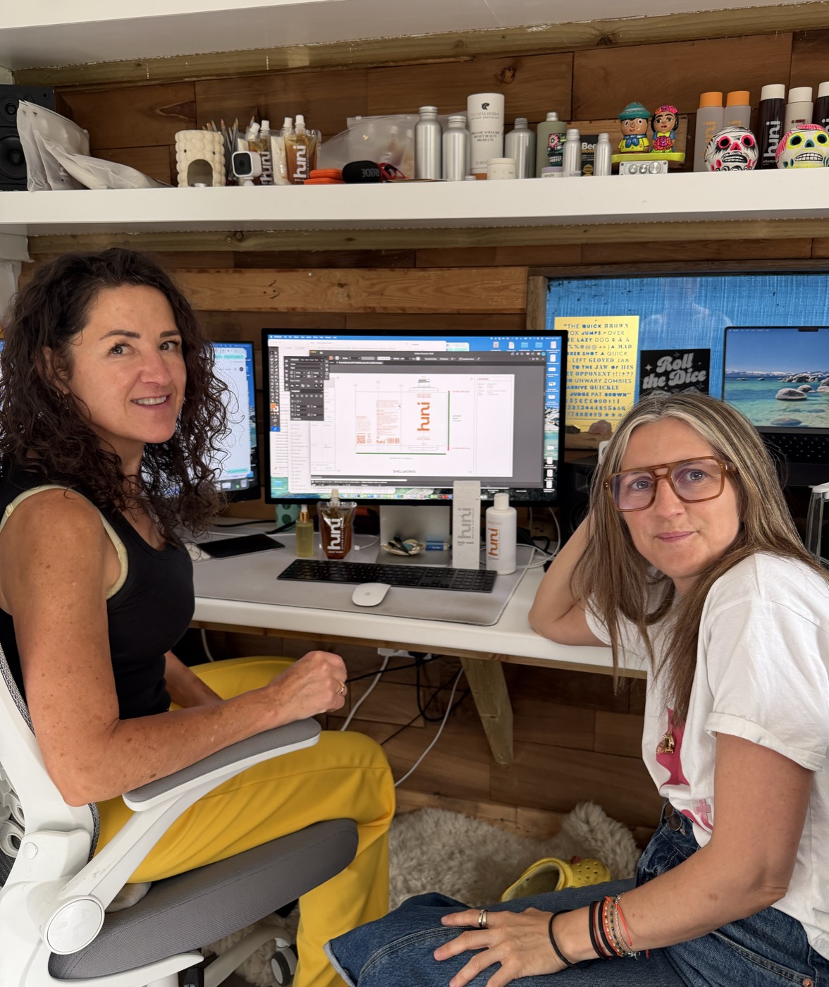 Elizabeth and Polly, founders of huni