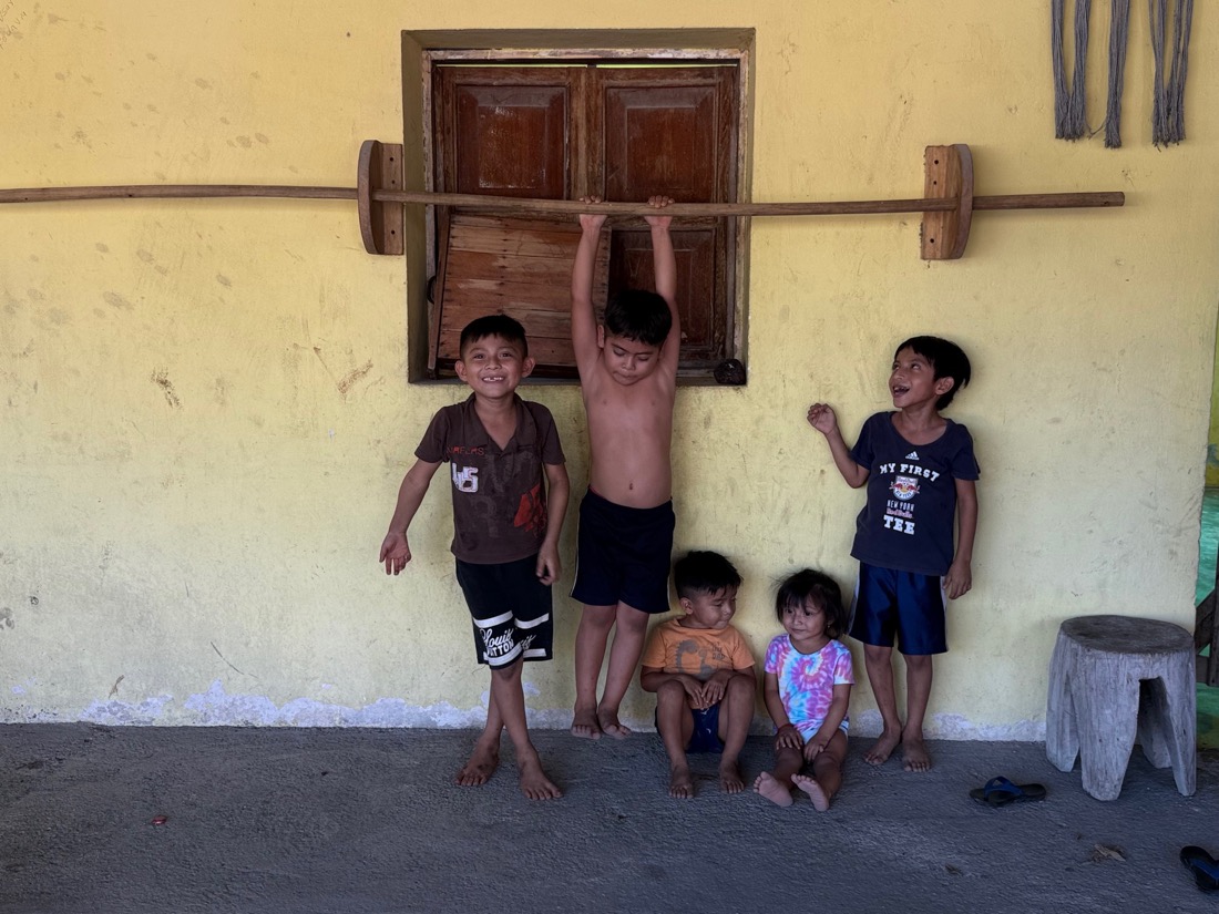 children in the village, Yucatán
